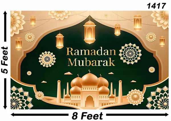 Multicolour_Polyester_Eid_Mubarak_Islamic_Photography_Backdrop_Cloth_For_Festival_/_Pooja_|_5*8