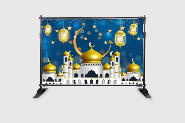 Multicolour_Polyester_Eid_Mubarak_Crescent_Muslim_Islamic_Mosque_Backdrop_Cloth_For_Festival_/_Pooja_|_5*8