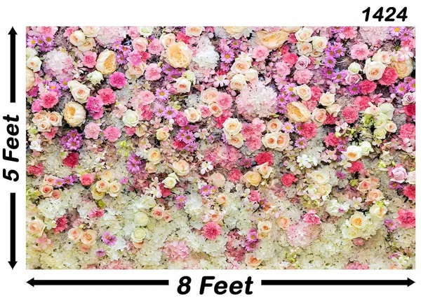 Multicolour_Polyester_Floral_Backdrop_Spring_Roses_Flowers_Wall_Cloth_For_Festival_/_Pooja_|_5*8