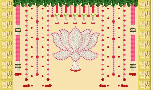 Multicolour_Polyester_Hanging_Flowers_Flower_Lotus_Backdrop_Cloth_For_Festival_/_Pooja_|_5*8