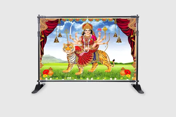 Multicolour_Polyester_Godess_Maa_Durga_Sherawali_Mata_Backdrop_Cloth_For_Festival_/_Pooja_|_5*8