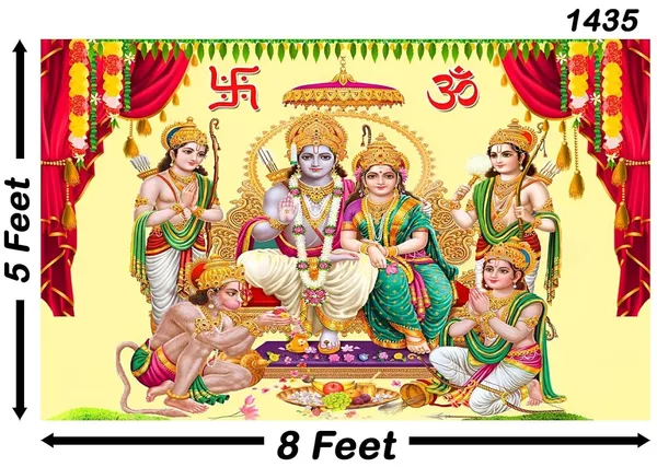 Multicolour_Polyester_Lord_Shree_Ram_Darbar_Backdrop_5Feet_Cloth_For_Festival_/_Pooja_|_5*8