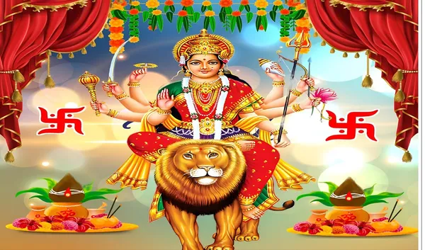 Multicolour_Polyester_Godess_Maa_Durga_Backdrop_Cloth_For_Festival_/_Pooja_|_5*8