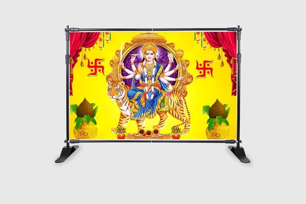 Multicolour_Polyester_Goddess_Maa_Durga_Sherawali_Mata_Backdrop_Cloth_For_Festival_/_Pooja_|_5*8