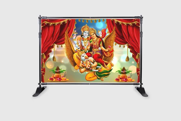 Multicolour_Polyester_Lord_Vishnu_Lakshmiji_Riding_Garudadesign_Backdrop_Cloth_For_Festival_/_Pooja_|_5*8