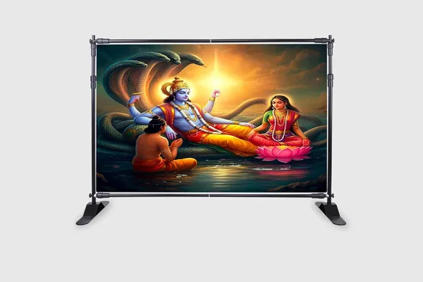 Multicolour_Polyester_Lord_Vishnu_Goddess_Lakshmiji_Backdrop_Cloth_For_Festival_/_Pooja_|_5*8