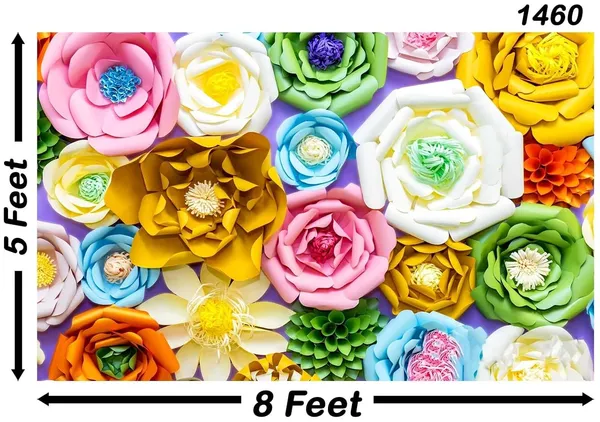 Multicolour_Polyester_Colourful_Flowers_Photography_Backdrops_Nature_Backdrop_Cloth_For_Festival_/_Pooja_|_5*8