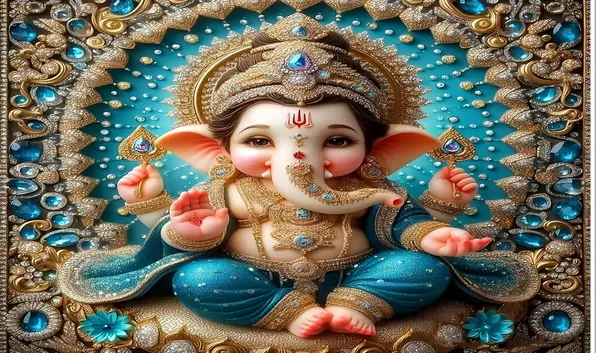Multicolour_Polyester_Ganeshji_Backdrop_Especially_Ganesha_Cloth_For_Festival_/_Pooja_|_5*8