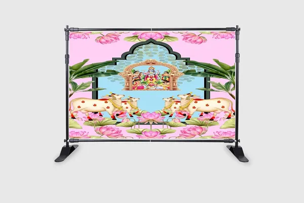 Multicolour_Polyester_Lord_Satyanarayana_Form_Vishnu_Backdrop_Cloth_For_Festival_/_Pooja_|_5*8