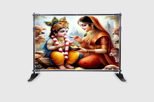 Multicolour_Polyester_Yashoda_Maata_Lord_Krishna_Backdrop_Cloth_For_Festival_/_Pooja_|_5*8