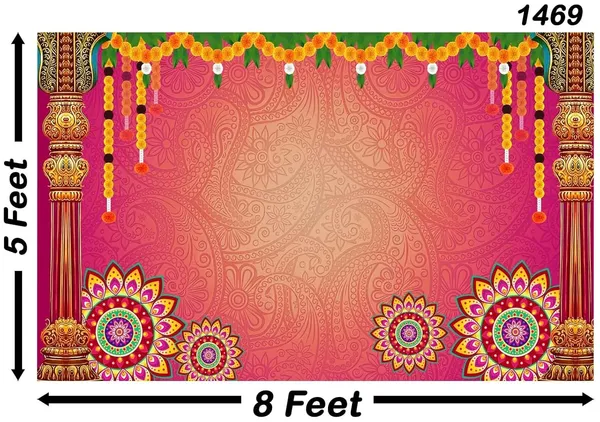 Multicolour_Polyester_Hanging_Flowers_Rangoli_Photography_Backdrops_Nature_Backdrop_Cloth_For_Festival_/_Pooja_|_5*8
