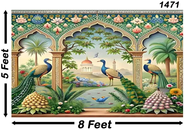 Multicolour_Polyester_Colourful_Depictions_Photography_Backdrops_Nature_Backdrop_Cloth_For_Festival_/_Pooja_|_5*8