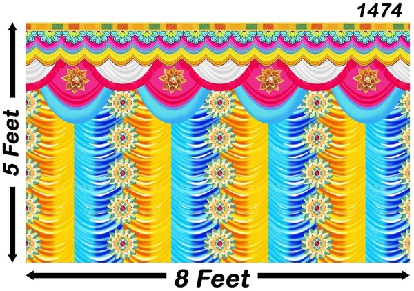 Multicolour_Polyester_Colourful_Photography_Backdrops_Nature_Backdrop_Birthday_Cloth_For_Festival_/_Pooja_|_5*8