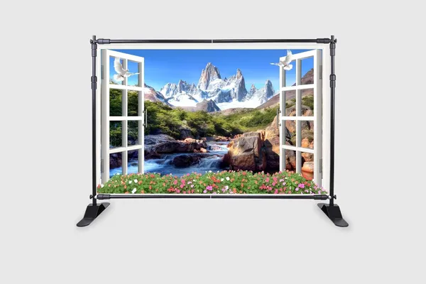 Multicolour_Polyester_Rocky_Waterfall_Photography_Backdrops_Nature_Backdrop_Cloth_For_Festival_/_Pooja_|_5*8