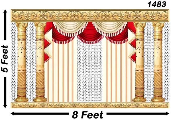 Multicolour_Polyester_Decorative_Backdrop_Cloth_For_Festival_/_Pooja_|_5*8