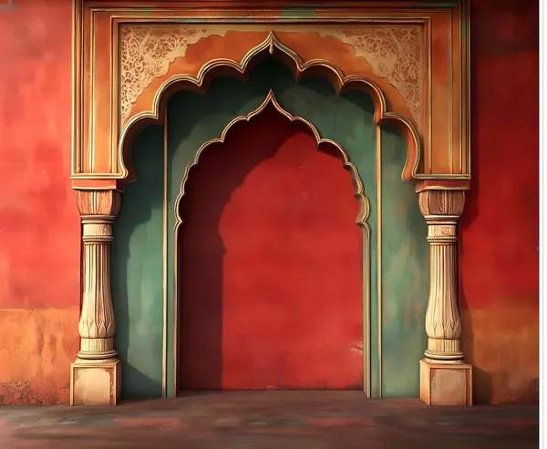 Multicolour_Polyester_Doorway_Arch_Diwali_Photography_Backdrops_Nature_Backdrop_Cloth_For_Festival_/_Pooja_|_5*8