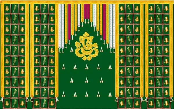 Multicolour_Polyester_Indian_Backdrop_Cloth_For_Festival_/_Pooja_|_5*8