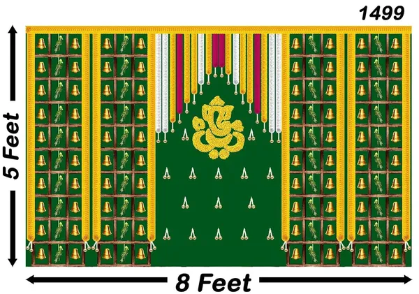 Multicolour_Polyester_Indian_Backdrop_Cloth_For_Festival_/_Pooja_|_5*8