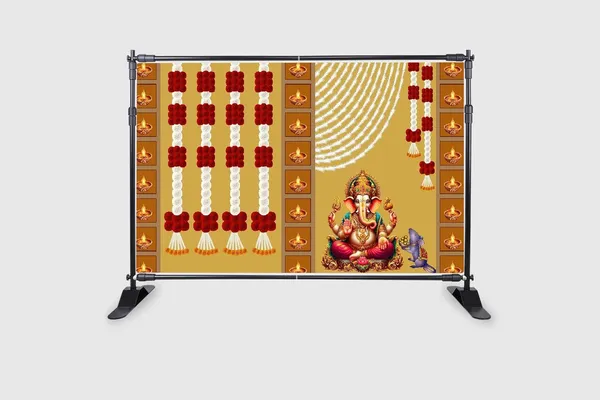 Multicolour_Polyester_Ganeshji_Backdrop_Especially_Ganesha_Cloth_For_Festival_/_Pooja_|_5*8