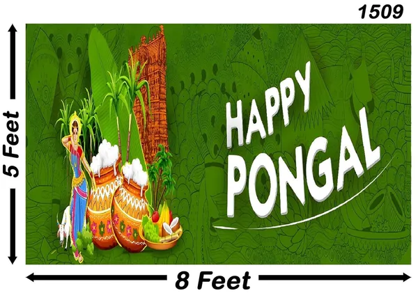 Multicolour_Polyester_Happy_Pongal_Backdrop_Cloth_For_Festival_/_Pooja_|_5*8