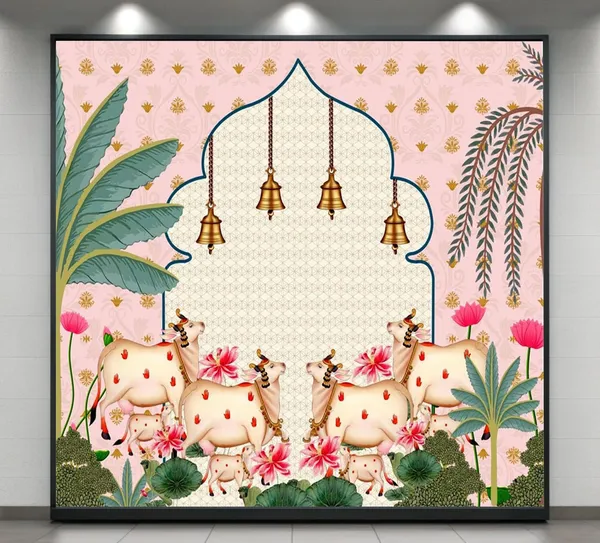 Multicolour_Polyester_Backdrop_Cloth_For_Festival_/_Pooja_|_8*8