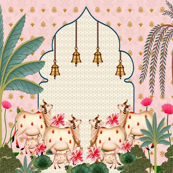 Multicolour_Polyester_Backdrop_Cloth_For_Festival_/_Pooja_|_8*8
