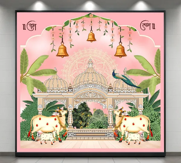 Multicolour_Polyester_Backdrop_Cloth_For_Festival_/_Pooja_|_8*8