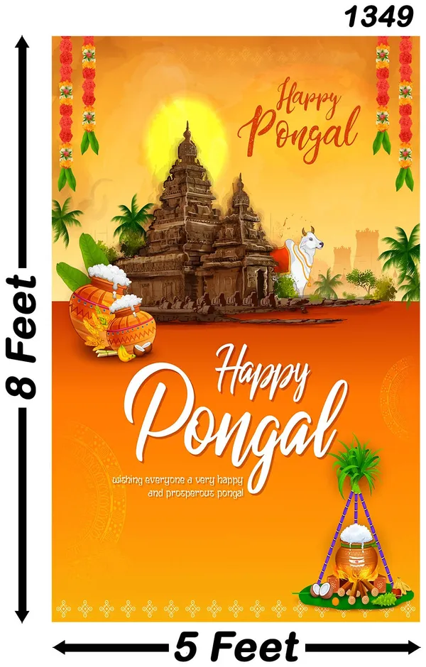 Multicolour_Polyester_Happy_Pongal_Backdrop_Cloth_For_Festival_/_Pooja_|_8*5