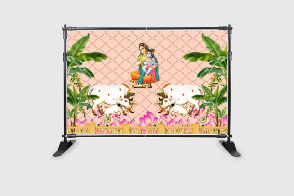 Multicolour_Polyester_Yashoda_Maata_Lord_Krishna_Backdrop_Rice_Cloth_For_Festival_/_Pooja_|_5*8