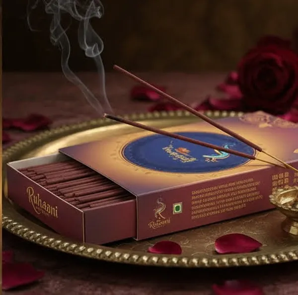 Herbal_Incense_Sticks_|_Long-Lasting_Home_Fragrance-_Rose_Fragrance,_Natural_Herbs,_Charcoal_Base,_Binding_Agents,_Bamboo_Free_Cone_Premium_Bambooless_Incense_|_7_Inch