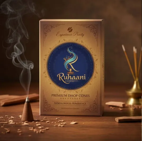 Sandalwood_Powder,_Charcoal_Base,_Binding_Agents,_Cone_Shaped_Premium_Dhoop_Cone_For_Home