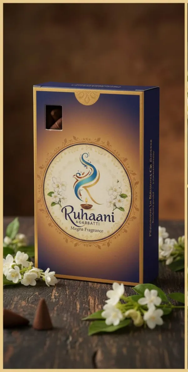 Mogra_Fragrance,_Charcoal_Base,_Natural_Binding_Agents,_Cone_Shaped_Premium_Dhoop_Cone_For_Home