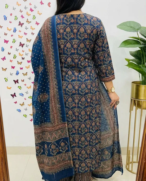 Navy_Blue_Cotton_Blend_Embroidered_Kurta_Palazzo_Set_For_Women