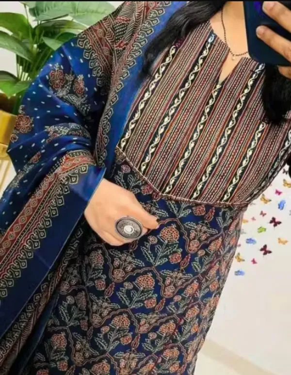 Navy_Blue_Cotton_Blend_Embroidered_Kurta_Palazzo_Set_For_Women