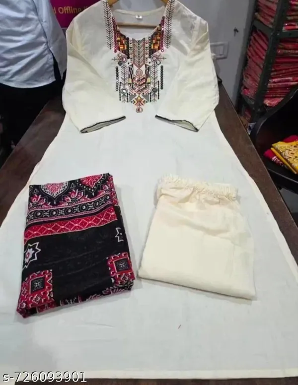 women_ethnic_cotton_kurta_pant_and_dupatta_set