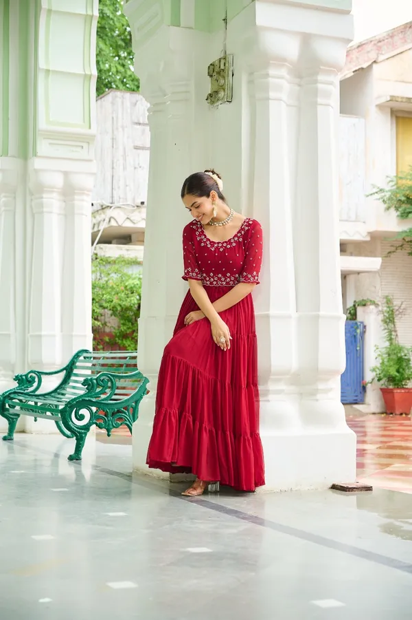 Maroon_grown_with_embroidery_Work