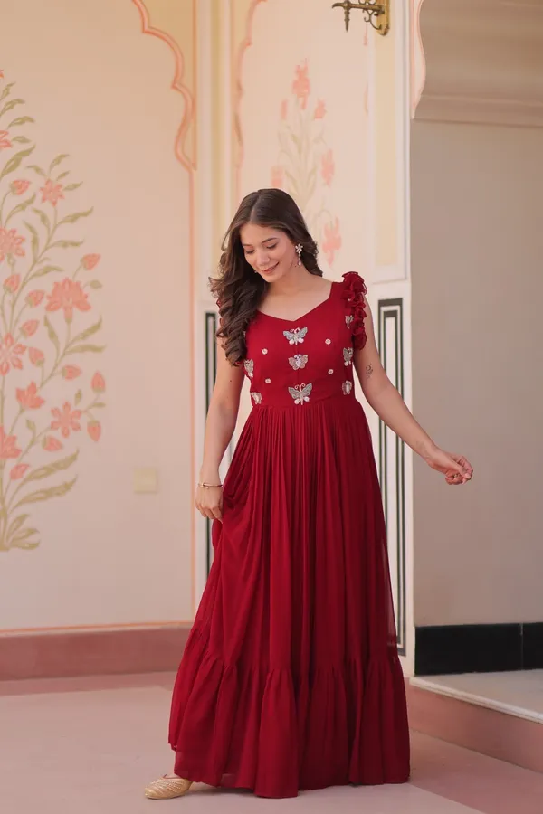 Maroon_grown_with_embroidery