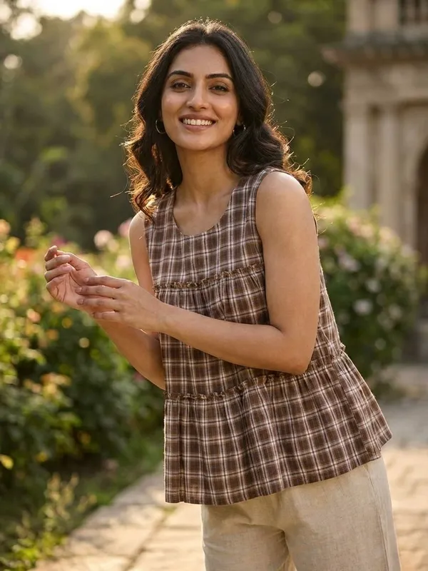 Brown_Top_pant_set_for_summer