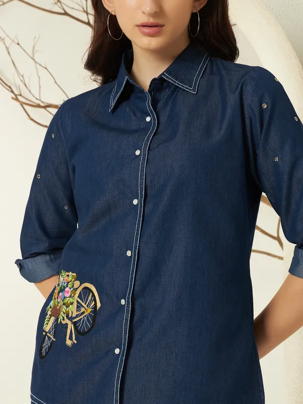 Dark_Blue_Denim_Embroidered_Co-Ord_Set_For_Women