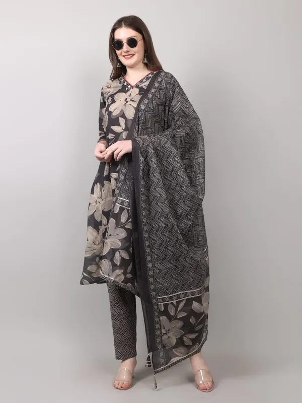 Charcoal_Grey_Floral_Print_3_Piece_Suit