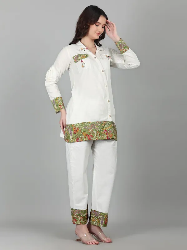 Ivory_And_Olive_Green_Co_Ord_Set