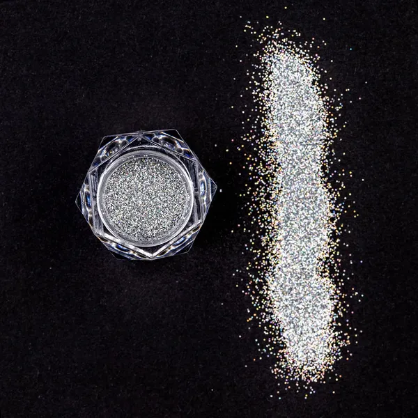 BOBI_Holographic_Loose_Glitter_Eyeshadow_for_Eye_Makeup_|_Highly_Pigmented_Eyeshadow_with_Radiant_Shimmer_Finish,_Non-Transfer,_Long_Wearing-_Silver_(10gm)