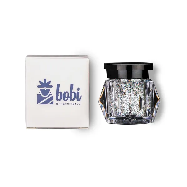 BOBI_Holographic_Loose_Glitter_Eyeshadow_for_Eye_Makeup_|_Highly_Pigmented_Eyeshadow_with_Radiant_Shimmer_Finish,_Non-Transfer,_Long_Wearing-_Silver_(10gm)