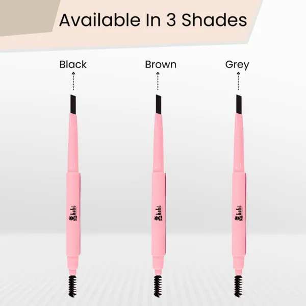 BOBI_Eyebrow_Pencil_Brown_|_Waterproof_Smudgeproof_Finish_|_Built-In_Spoolie_Brush_|_Long_Lasting_Smooth_Texture_|_Paraben-Free_Cruelty-Free_|_Precision_Brow_Definer-5gm