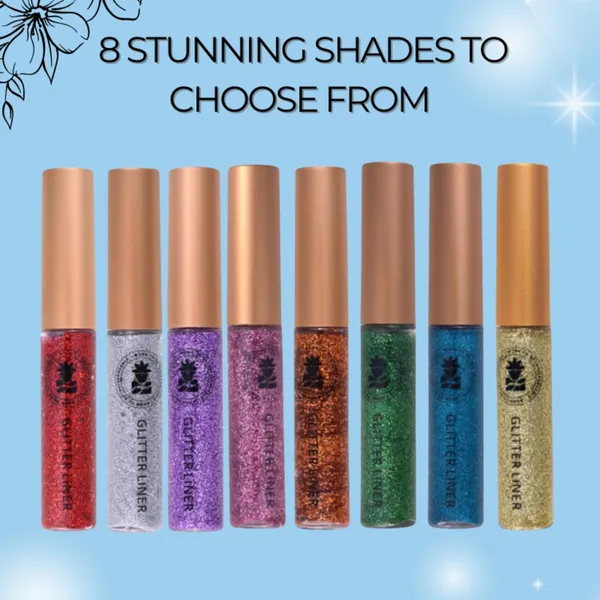 BOBI_Glitter_Eyeliner_Blue_|_Diamond_Sparkle_Finish_|_Waterproof_Long_Wear_|_Quick_Dry_Smudgeproof_|_Felt-Tip_Precision_|_Cruelty-Free_Paraben-Free-5ml