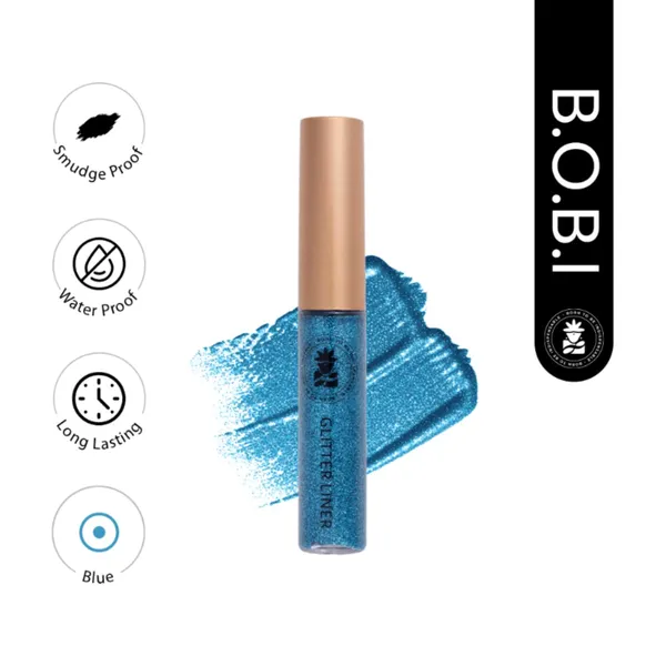 BOBI_Glitter_Eyeliner_Blue_|_Diamond_Sparkle_Finish_|_Waterproof_Long_Wear_|_Quick_Dry_Smudgeproof_|_Felt-Tip_Precision_|_Cruelty-Free_Paraben-Free-5ml