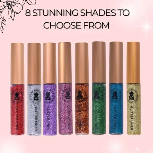 BOBI_Glitter_Eyeliner_Red_|_Diamond_Sparkle_Finish_|_Waterproof_Long_Wear_|_Quick_Dry_Smudgeproof_|_Felt-Tip_Precision_|_Cruelty-Free_Paraben-Free-5ml