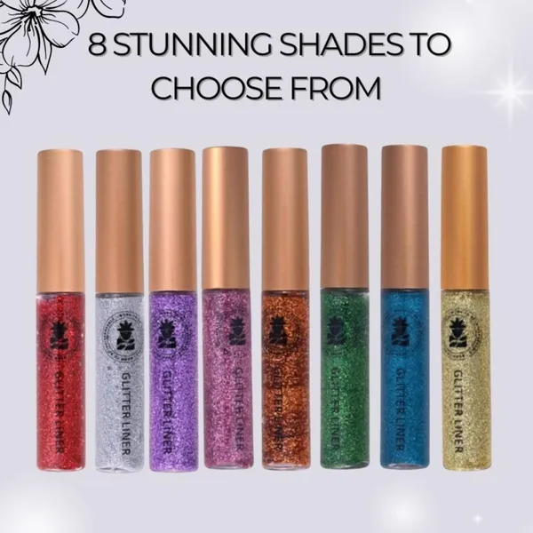 BOBI_Glitter_Eyeliner_Silver_|_Diamond_Sparkle_Finish_|_Waterproof_Long_Wear_|_Quick_Dry_Smudgeproof_|_Felt-Tip_Precision_|_Cruelty-Free_Paraben-Free-5ml
