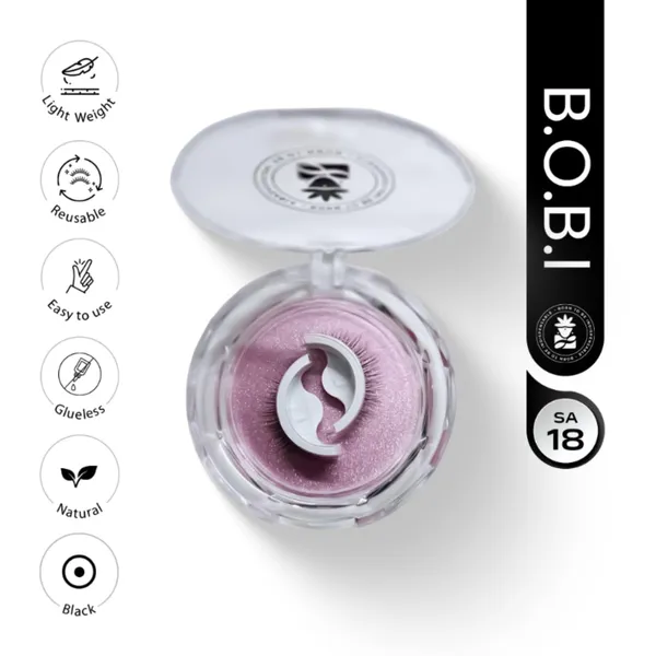 BOBI_Self_Adhesive_Eyelashes_SA18_Natural_–_Soft_Lash_Curve_|_Light_Everyday_Look_|_No_Glue_|_Easy_to_Wear_|_Reusable