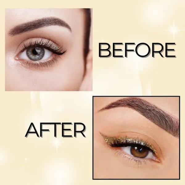 BOBI_Glitter_Eyeliner_Gold_|_Diamond_Sparkle_Finish_|_Waterproof_Long_Wear_|_Quick_Dry_Smudgeproof_|_Felt-Tip_Precision_|_Cruelty-Free_Paraben-Free-5ml